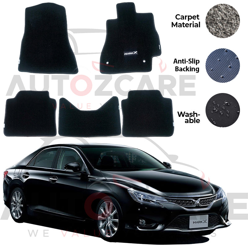 Toyota Mark X Genuine Fitting Carpet Floor Mat 5PCS - Model 2010-2019