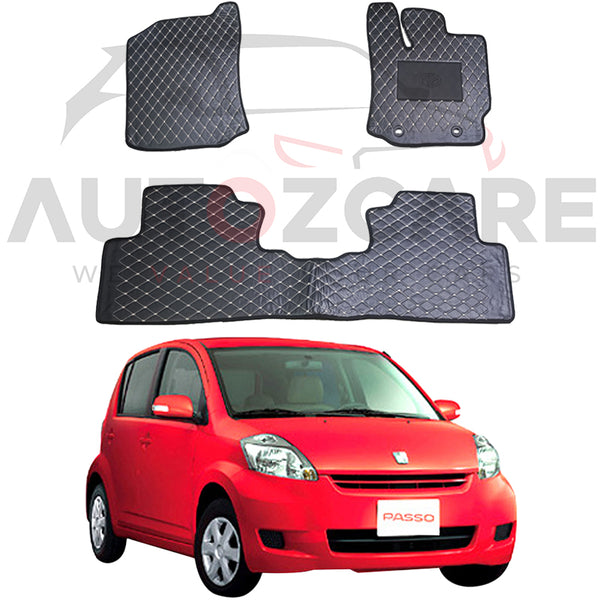 Toyota Passo 7D Floor Mat ( Flat Style ) - Model 2005-2010