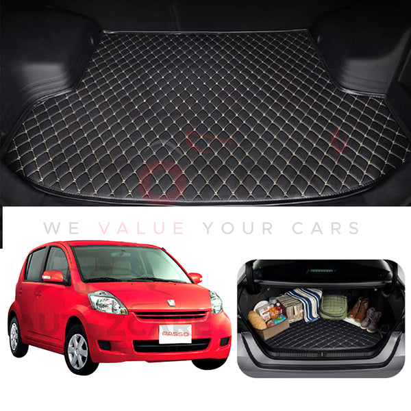 Toyota Passo 7D Custom Car Trunk Mat - Model 2005-2010