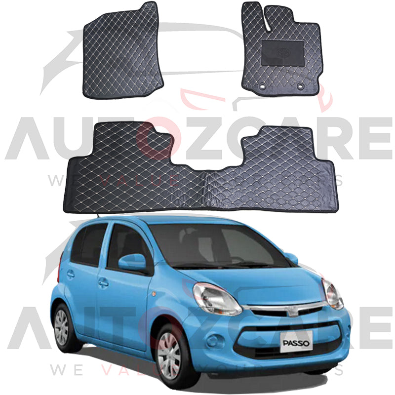 Toyota Passo 7D Floor Mat ( Flat Style ) - Model 2011-2016