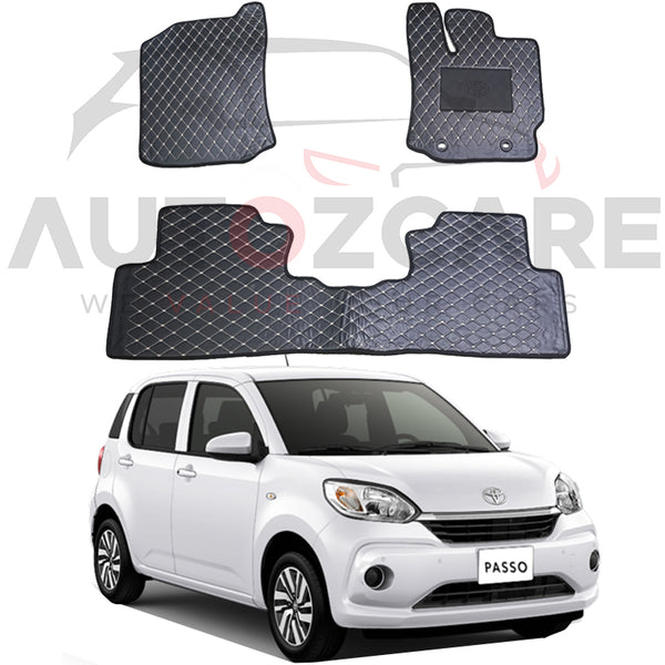 Toyota Passo 7D Floor Mat ( Flat Style ) - Model 2017-2025