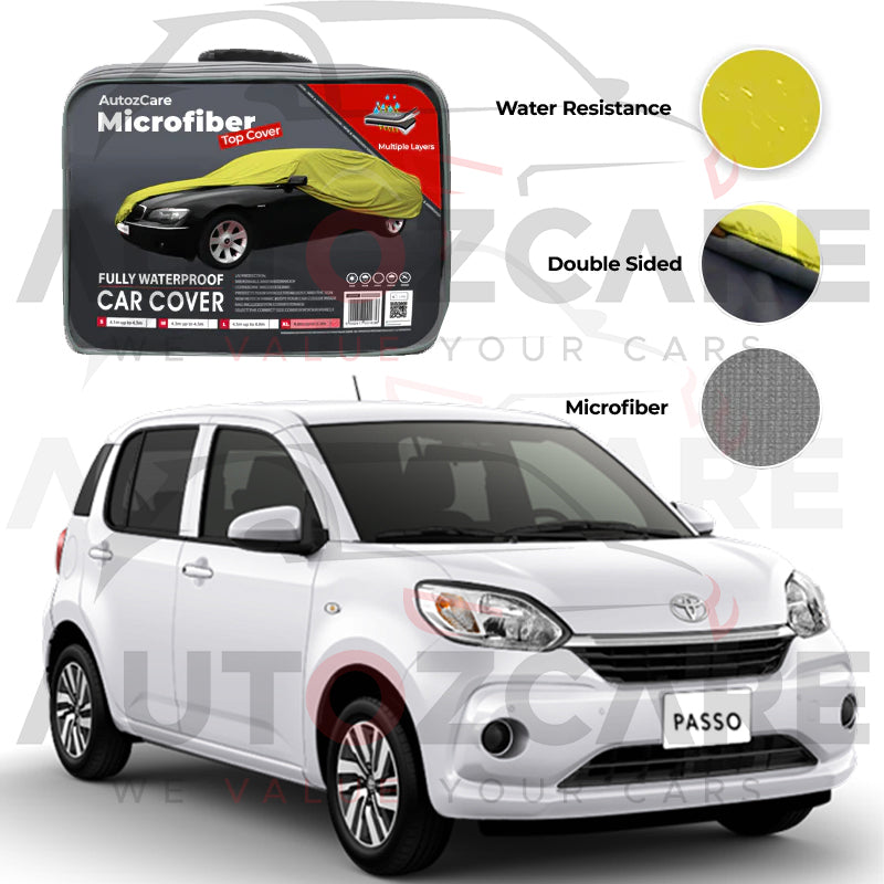 Toyota Passo Microfiber Car Top Cover - Model 2017-2025