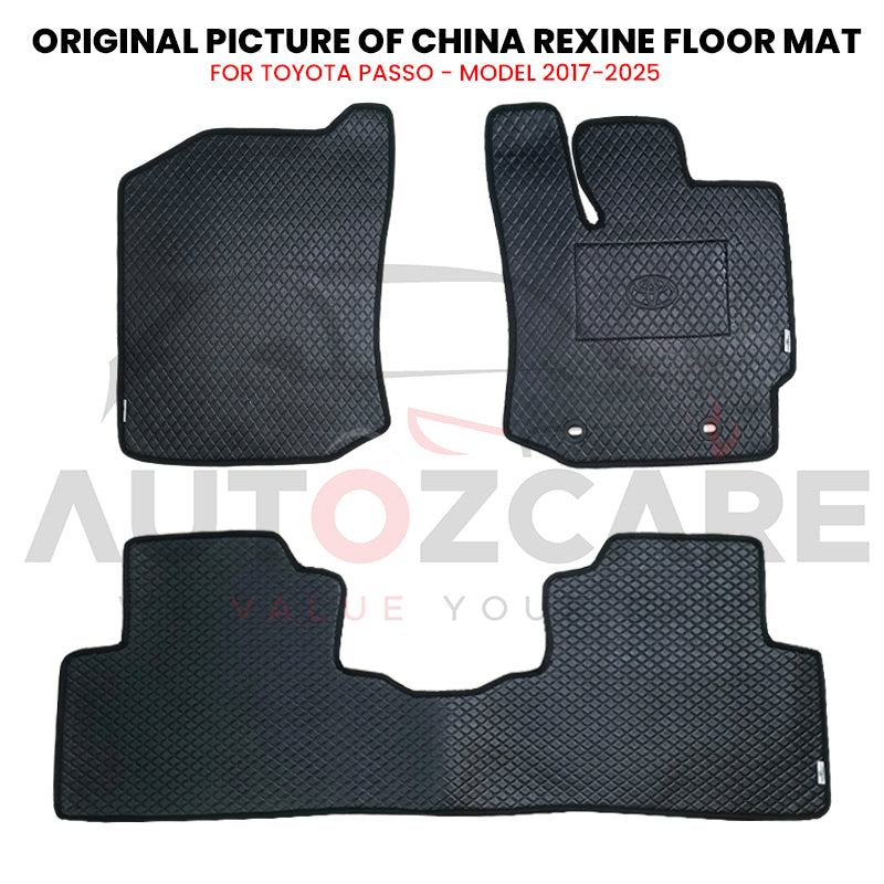 Toyota Passo China Rexine Floor Mat 3PCS - Model 2017-2025
