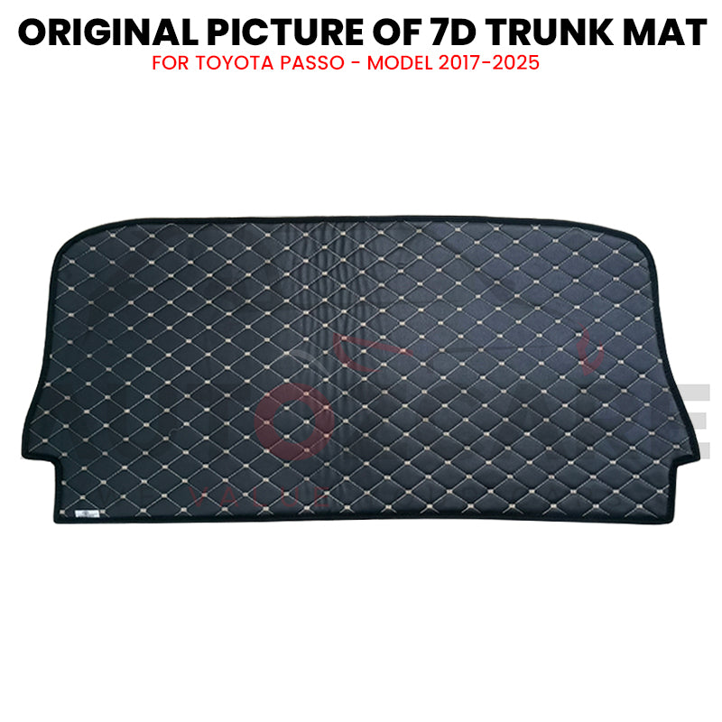 Toyota Passo 7D Custom Car Trunk Mat - Model 2017-2025