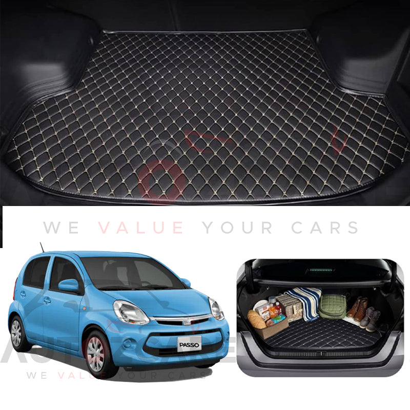 Toyota Passo 7D Custom Car Trunk Mat - Model 2011-2016