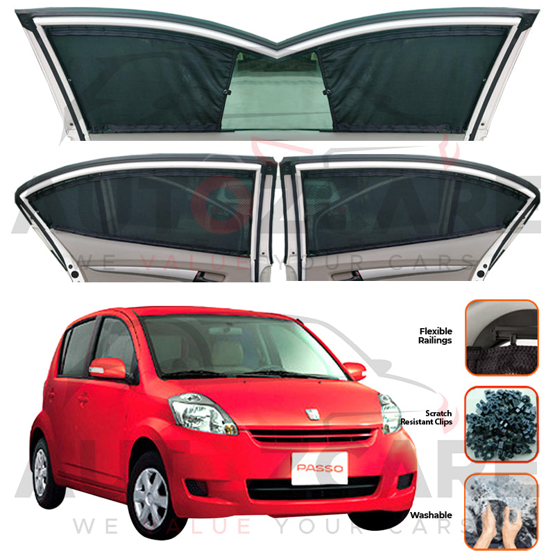 Toyota Passo  Custom Car Sliding Curtains - Model 2005-2010