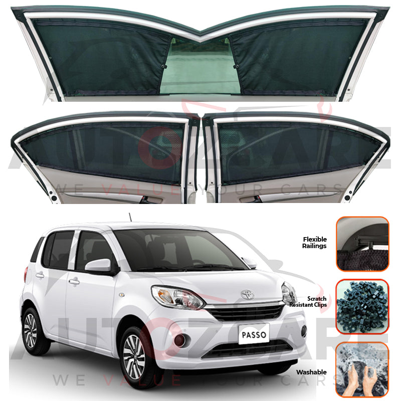 Toyota Passo  Custom Car Sliding Curtains - Model 2017-2025