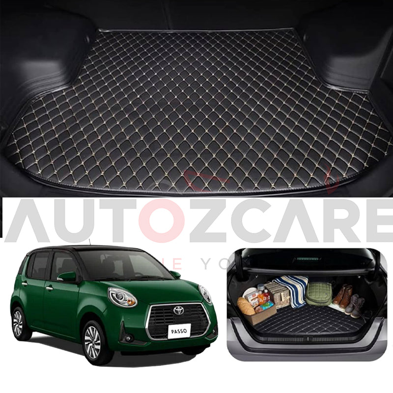 Toyota Passo Moda 7D Custom Car Trunk Mat - Model 2017-2025