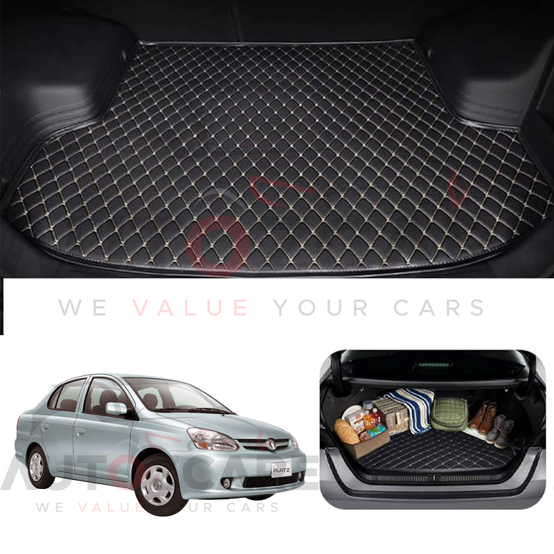 Toyota Platz 7D Custom Car Trunk Mat - Model 1999-2005