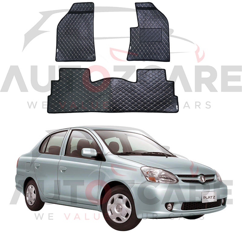 Toyota Platz China Rexine Floor Mat 3PCS - Model 1999-2005