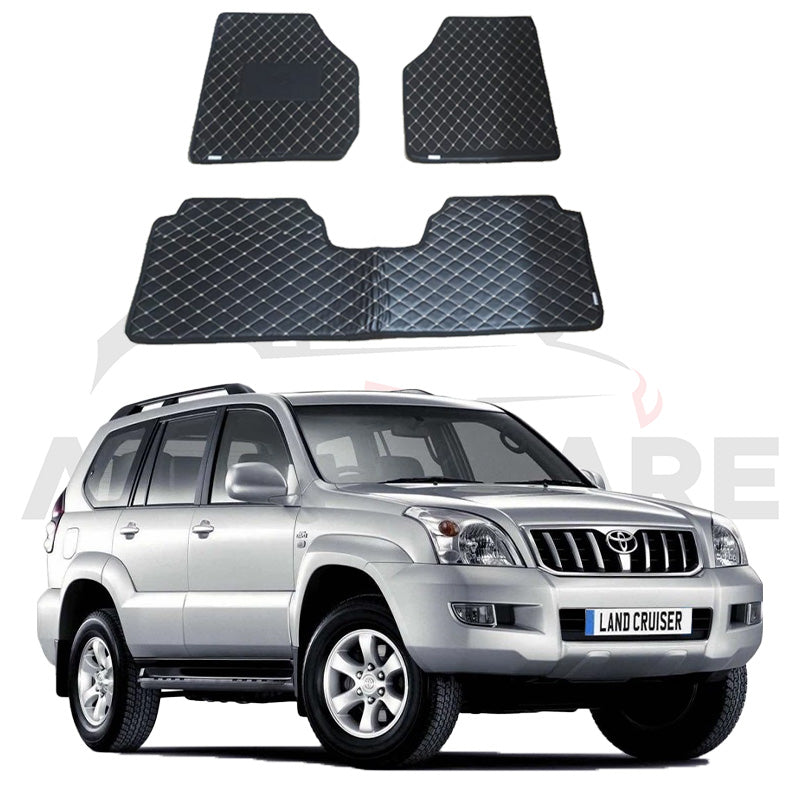 Toyota Prado FJ120 7D Floor Mat ( Flat Style ) 4PCS - Model 2003-2008