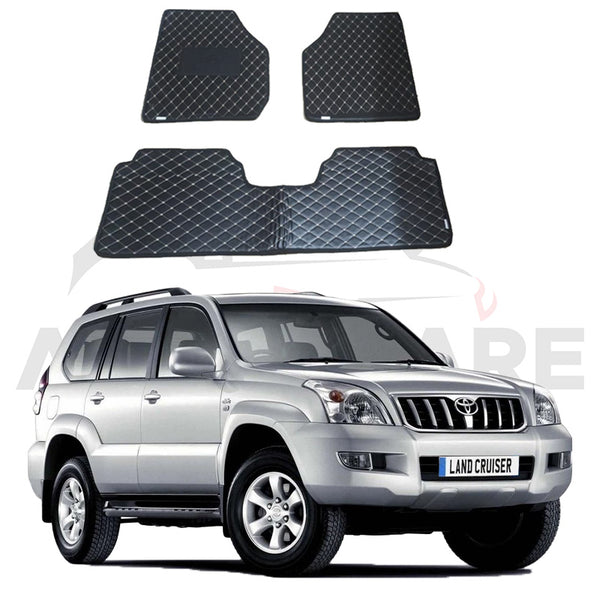 Toyota Prado FJ120 7D Floor Mat ( Flat Style ) 4PCS - Model 2003-2008