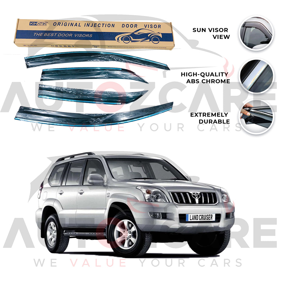 Toyota Prado FJ120 Air press sun visor with chrome - Model 2003-2008