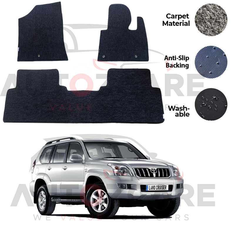 Toyota Prado FJ120 Genuine Fitting Carpet Floor Mat 4PCS - Model 2003-2008