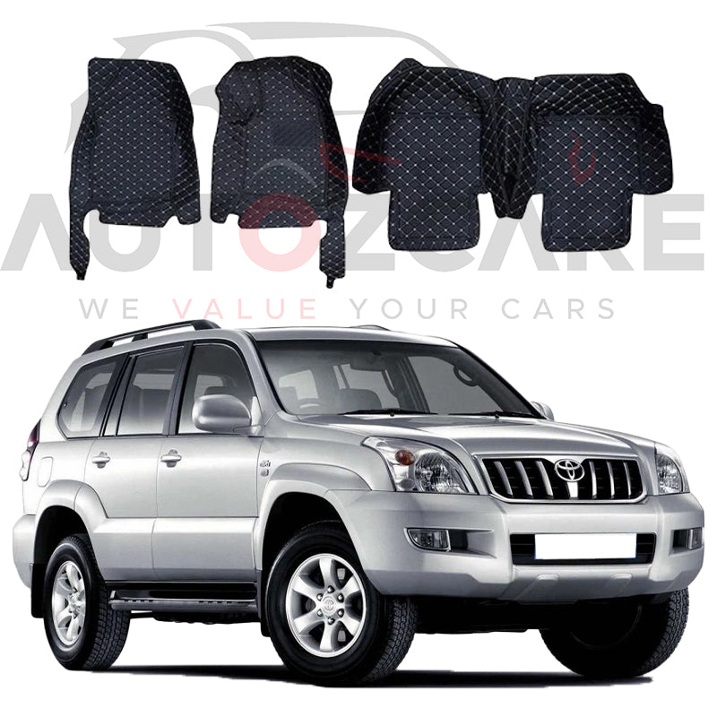 Toyota Prado FJ120 7D Floor Mat 4PCS - Model 2003-2008