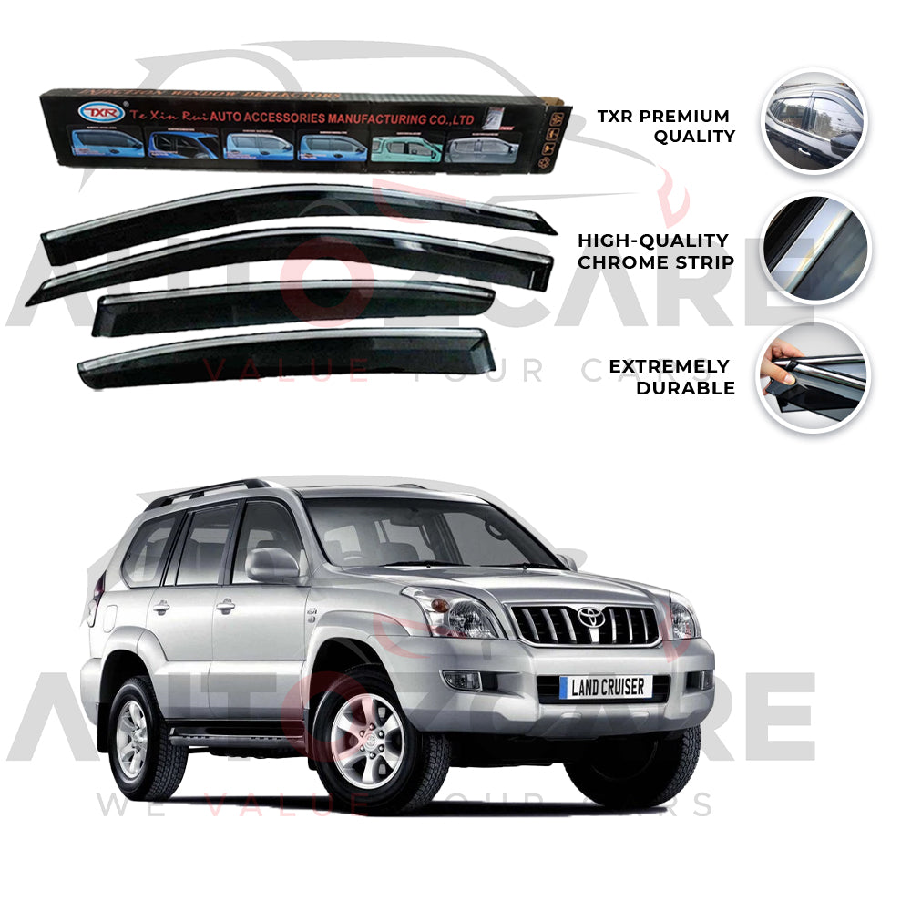 Toyota Prado FJ120 TRX Air press sun visor with chrome - Model 2003-2008