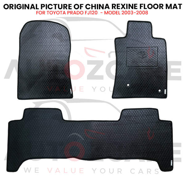 Toyota Prado FJ120 China Rexine Floor Mat 3PCS - Model 2003-2008