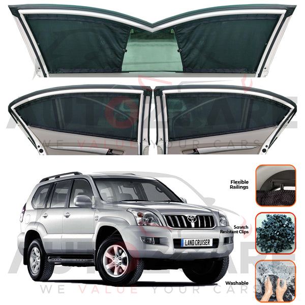 Toyota Prado FJ120 Custom Car Sliding Curtains - Model 2003-2008
