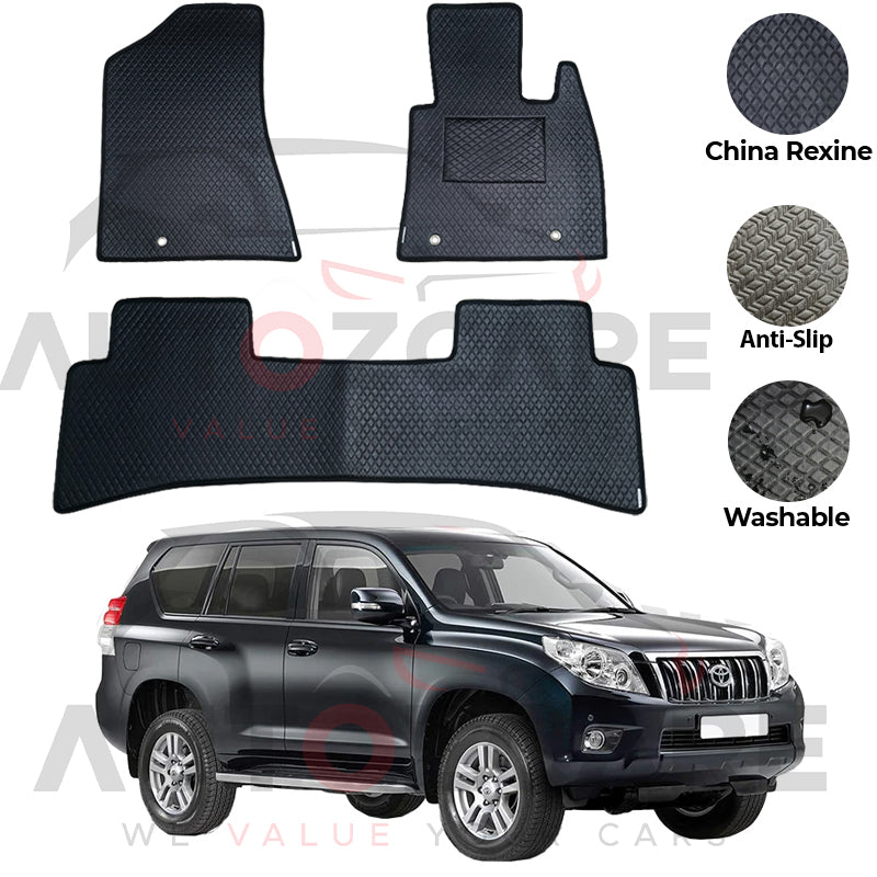 Toyota Prado FJ150\ FJ160  China Rexine Floor Mat 4PCS - Model 2009-2025