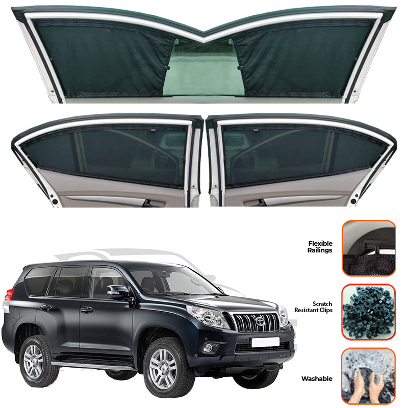 Toyota Prado FJ150 \ FJ160 Custom Car Sliding Curtains - Model 2009-2025