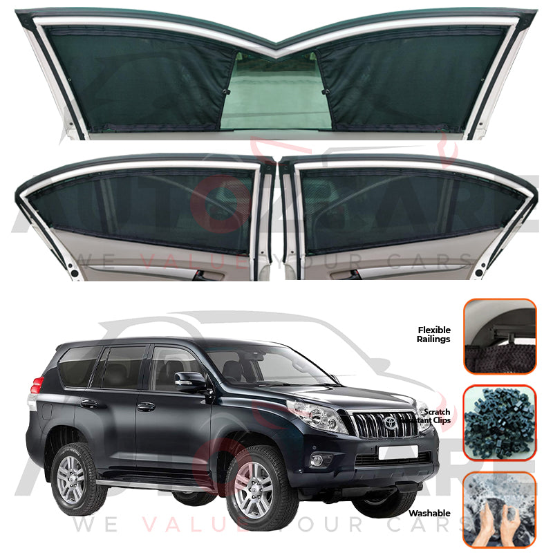 Toyota Prado FJ150 \ FJ160 Custom Car Sliding Curtains - Model 2009-2025
