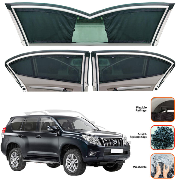 Toyota Prado FJ150 \ FJ160 Custom Car Sliding Curtains - Model 2009-2025