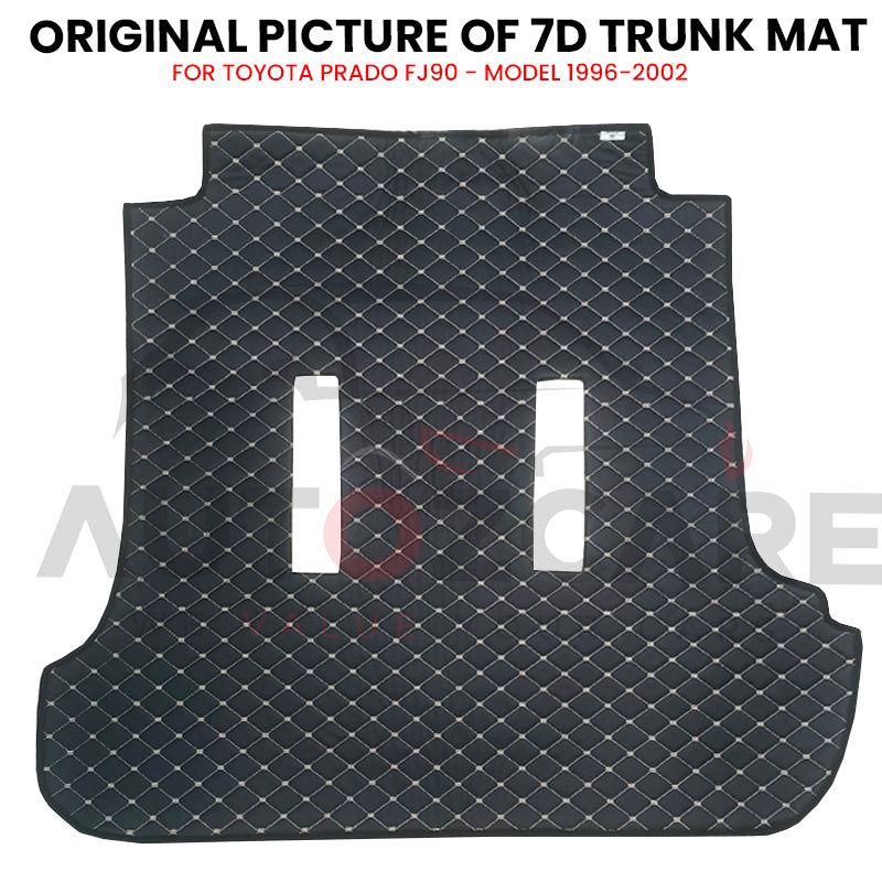 Toyota Prado FJ90 7D Custom Car Trunk Mat - Model 1996-2002