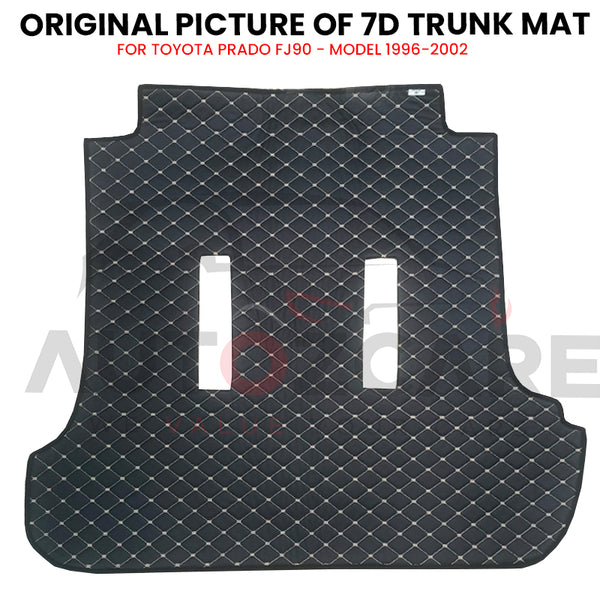 Toyota Prado FJ90 7D Custom Car Trunk Mat - Model 1996-2002