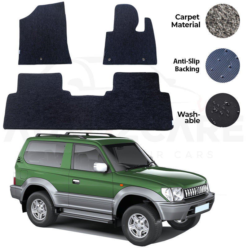 Toyota Prado FJ90 Genuine Fitting Carpet Floor Mat 3PCS - Model 1996-2002