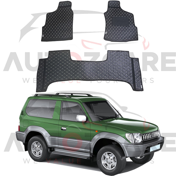 Toyota Prado FJ90 7D Floor Mat ( Flat Style ) 3PCS - Model 1996-2002