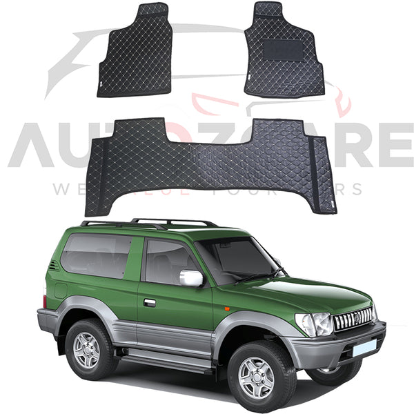 Toyota Prado FJ90 7D Floor Mat ( Flat Style ) 3PCS - Model 1996-2002