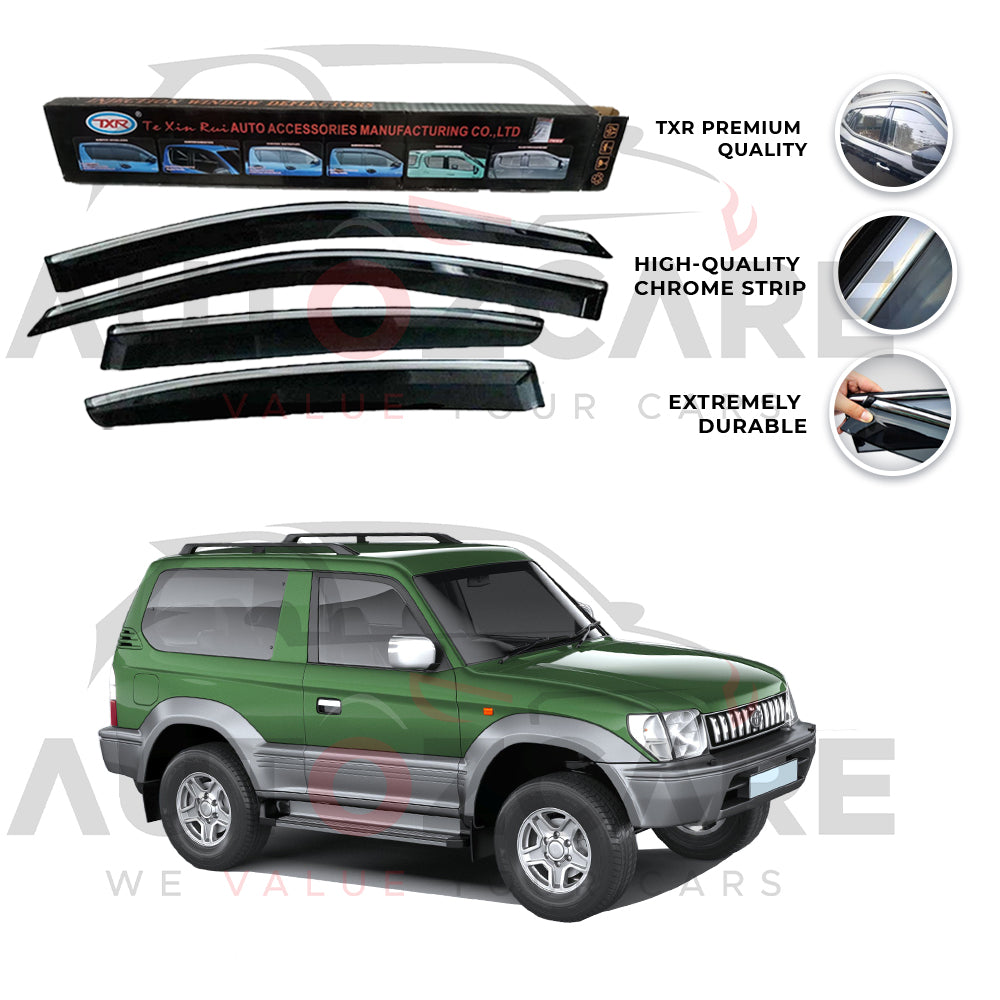Toyota Prado FJ90 TXR Air press sun visor with chrome - Model 1996-2002
