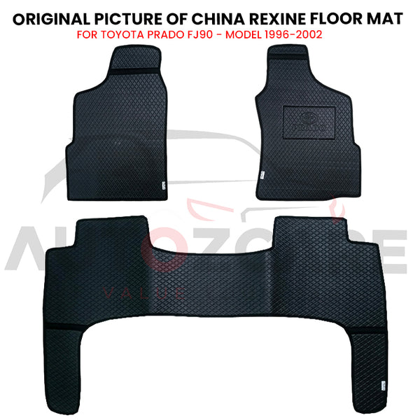 Toyota Prado FJ90 China Rexine Floor Mat 3PCS - Model 1996-2002
