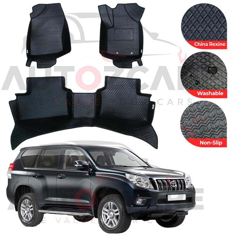 Toyota Prado FJ150 China Rexine Floor Mat (Tray Style) 4PCS - Model 2009-2023