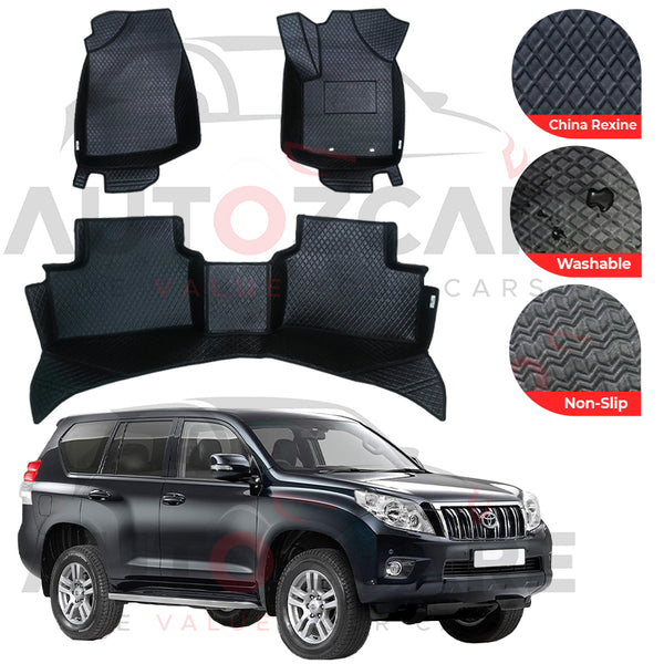 Toyota Prado FJ150 China Rexine Floor Mat (Tray Style) 4PCS - Model 2009-2023
