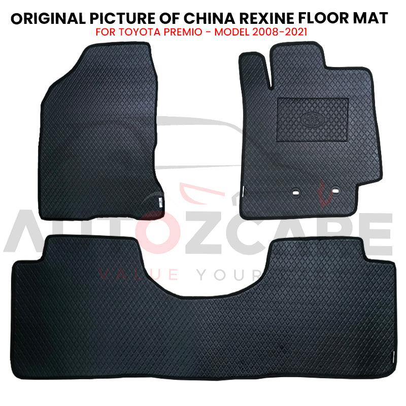 Toyota Premio China Rexine Floor Mat 3PCS - Model 2008-2021
