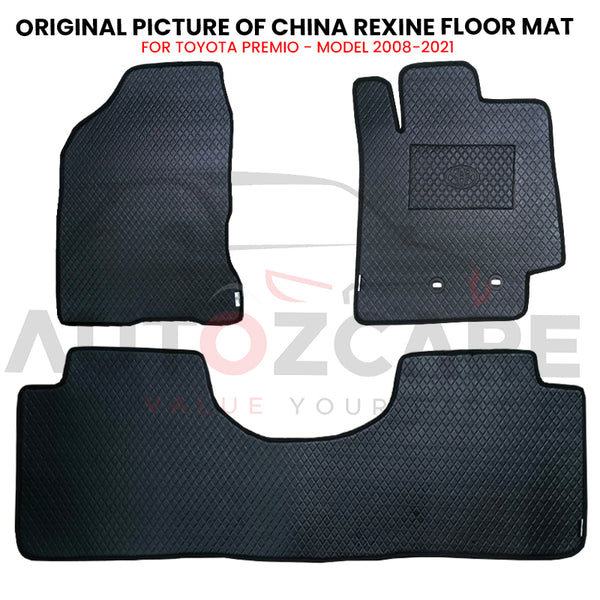 Toyota Premio China Rexine Floor Mat 3PCS - Model 2008-2021