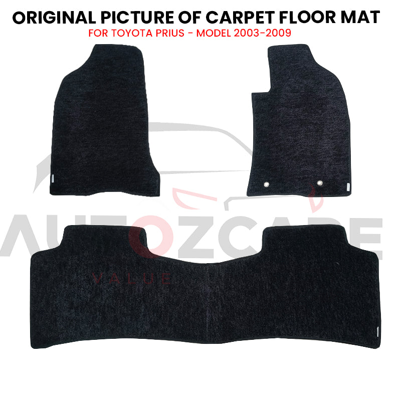 Toyota Prius Genuine Fitting Carpet Floor Mat 3PCS - Model 2003-2009