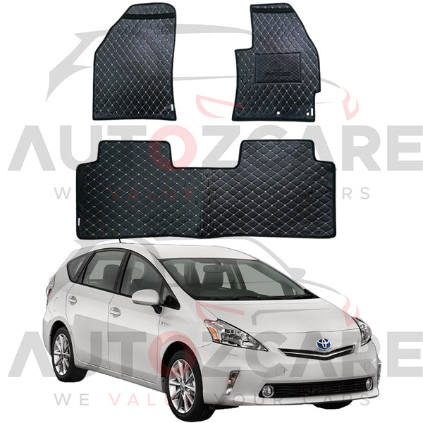 Toyota Prius 7D Floor Mat (Flat Style) 3PCS - Model 2009-2015