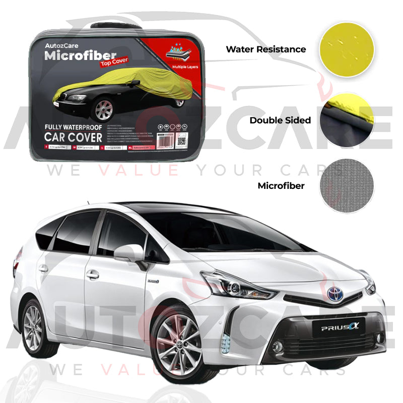Toyota Prius Alpha Microfiber Car Top Cover - Model 2011-2021
