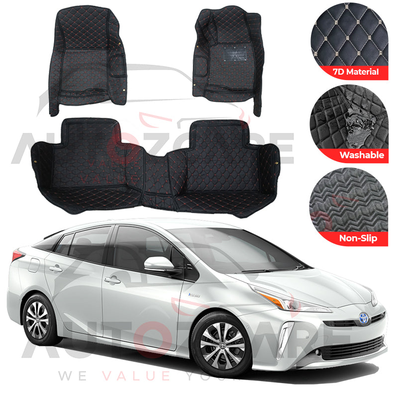 Toyota Prius 7D Floor Mat (Tray Style) 3PCS - Model 2016-2021