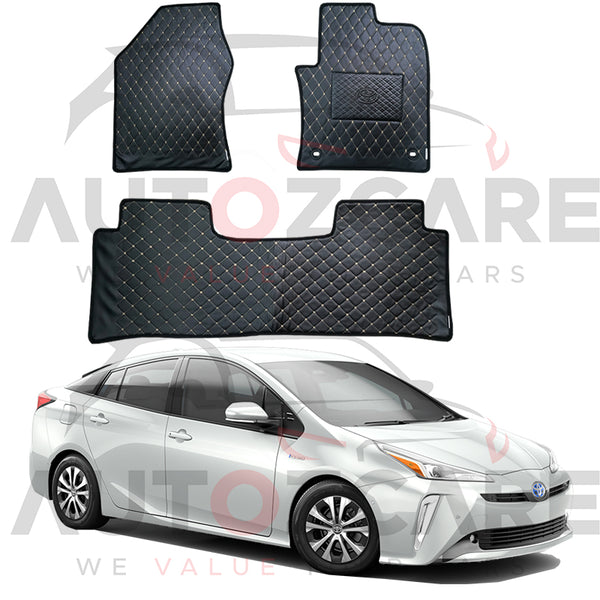 Toyota Prius 7D Floor Mat (Flat Style) 3PCS - Model 2016-2021