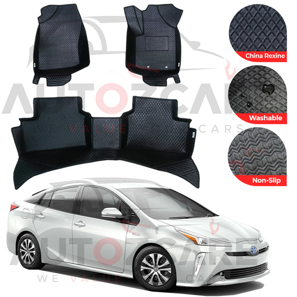Toyota Prius China Rexine Floor Mat (Tray Style) 3PCS - Model 2016-2021