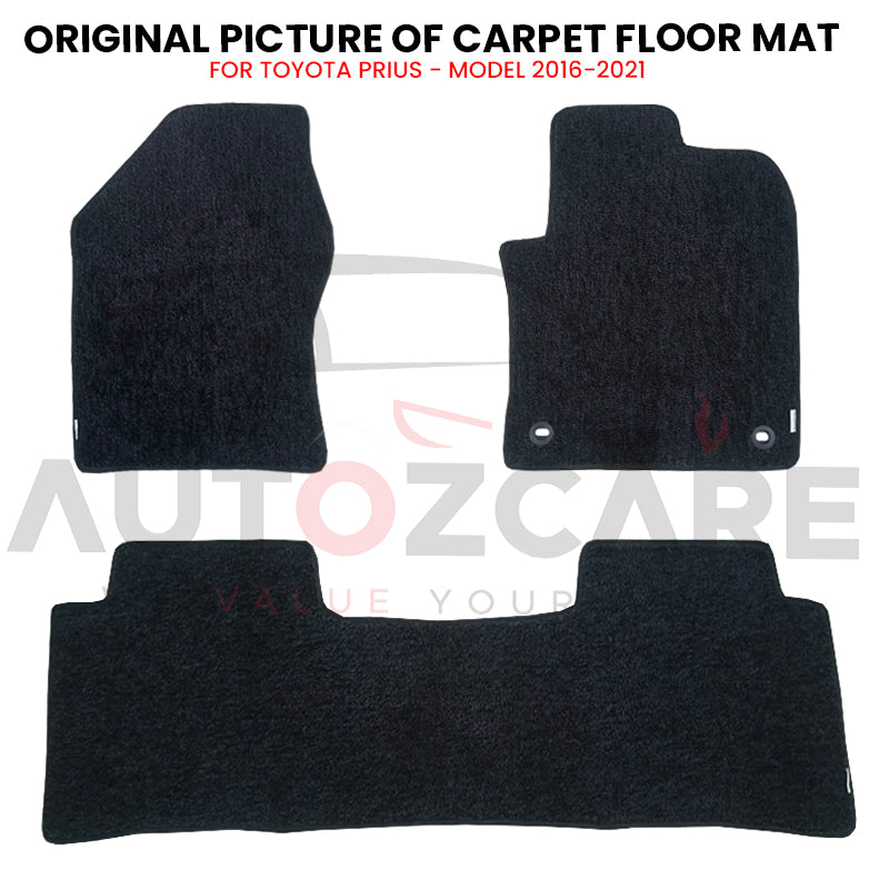 Toyota Prius Genuine Fitting Carpet Floor Mat 3PCS - Model 2016-2021