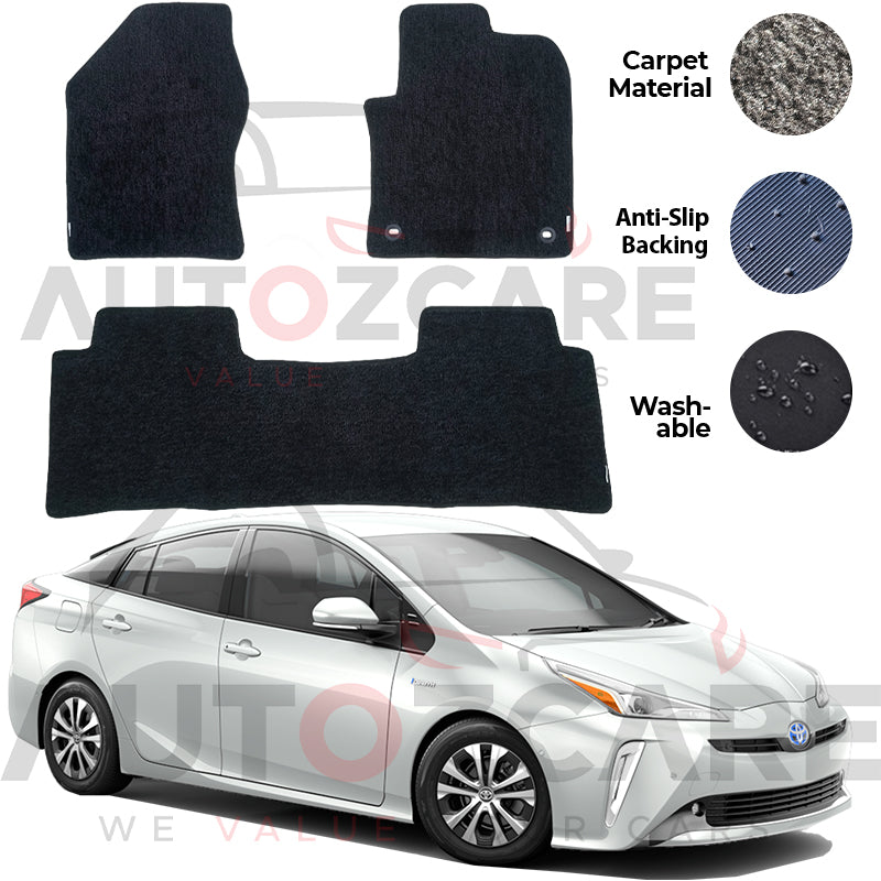 Toyota Prius Genuine Fitting Carpet Floor Mat 3PCS - Model 2016-2021