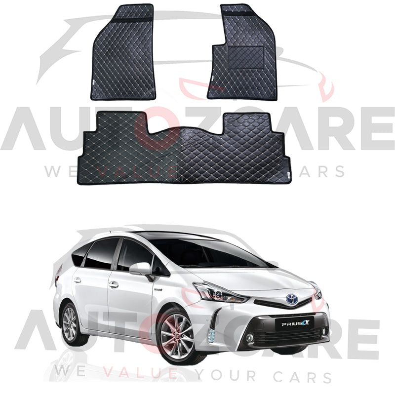 Toyota Prius Alpha 7D Floor Mat ( Flat Style ) 3PCS - Model 2011-2021