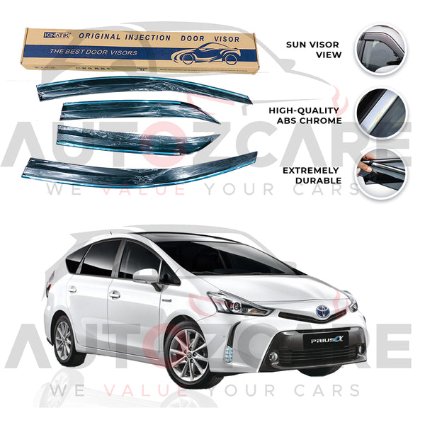 Toyota Prius Alpha Air press sun visor with chrome - Model 2011-2021