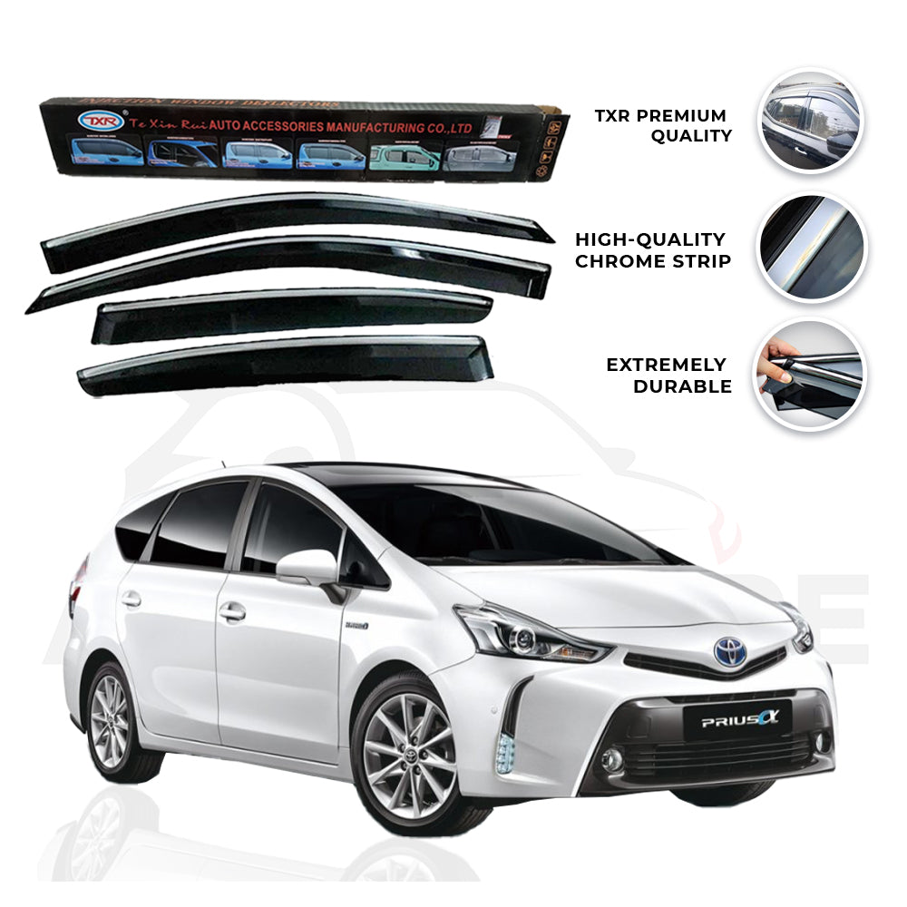 Toyota Prius Alpha TXR Air press sun visor with chrome - Model 2011-2021