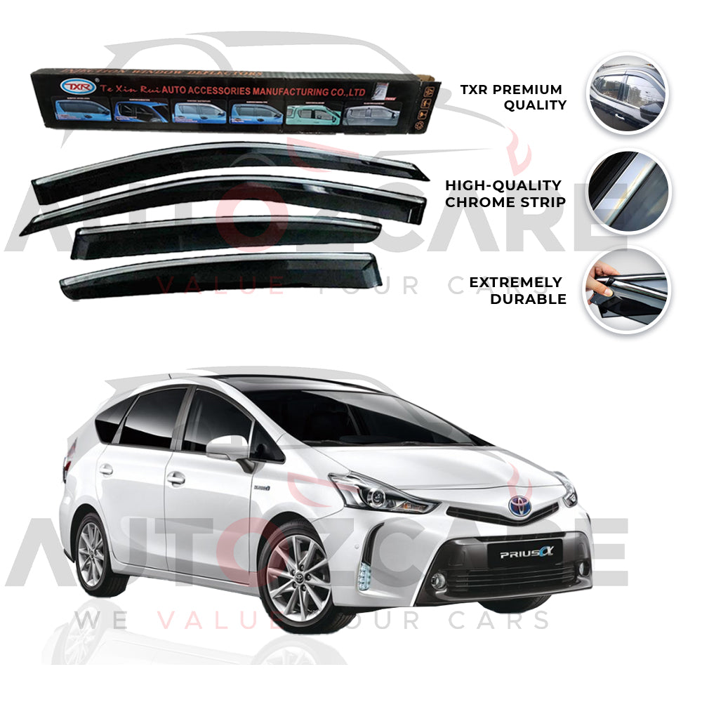 Toyota Prius Alpha TXR Air press sun visor with chrome - Model 2011-2021