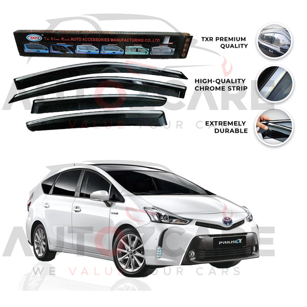 Toyota Prius Alpha TXR Air press sun visor with chrome - Model 2011-2021